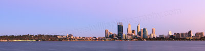 Perth and the Swan River at Sunrise, 25th February 2013