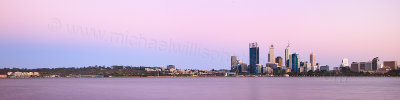Perth and the Swan River at Sunrise, 27th February 2013