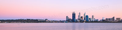 Perth and the Swan River at Sunrise, 6th March 2013