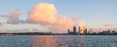 Perth and the Swan River at Sunrise, 10th May 2013
