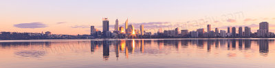 Perth and the Swan River at Sunrise, 19th May 2013