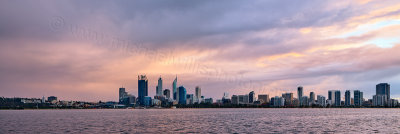 Perth and the Swan River at Sunrise, 20th May 2013