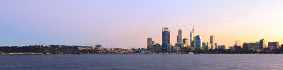 Perth and the Swan River at Sunrise, 21st June 2013