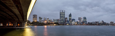 Perth and the Swan River at Sunrise, 26th July 2013