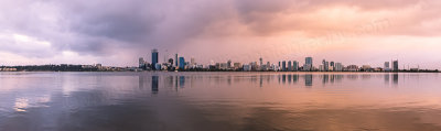 Perth and The Swan River at Sunrise, 11th August 2013
