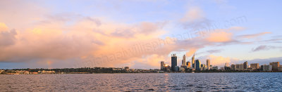 Perth and The Swan River at Sunrise, 16th August 2013