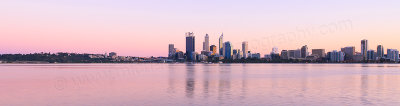 Perth and the Swan River at Sunrise, 24th August 2013
