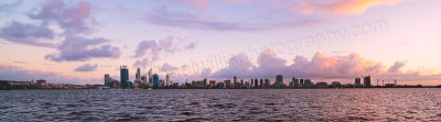 Perth and the Swan River at Sunrise, 30th August 2013