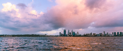 Perth and the Swan River at Sunrise, 11th September 2013