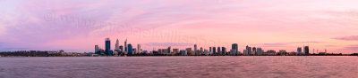 Perth and the Swan River at Sunrise, 16th September 2013