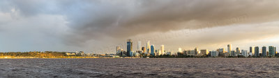 Perth and the Swan River at Sunrise, 18th September 2013