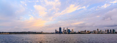 Perth and the Swan River at Sunrise, 29th September 2013