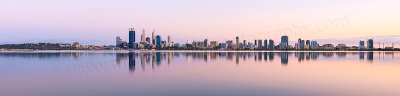 Perth and the Swan River at Sunrise, 2nd October 2013