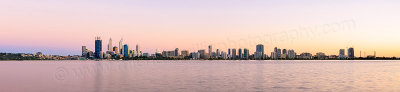 Perth and the Swan River at Sunrise, 3rd October 2013