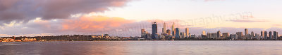 Perth and the Swan River at Sunrise, 7th October 2013