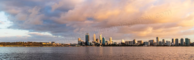 Perth and the Swan River at Sunrise, 8th October 2013
