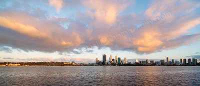 Perth and the Swan River at Sunrise, 10th October 2013