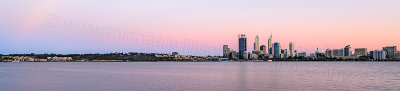 Perth and the Swan River at Sunrise, 22nd October 2013
