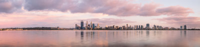 Perth and the Swan River at Sunrise, 31st October 2013