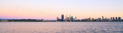 Perth and the Swan River at Sunrise, 9th November 2013