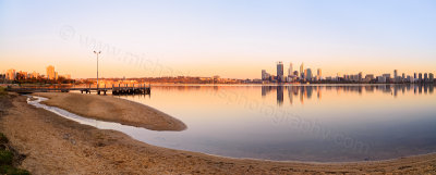 Perth and the Swan River at Sunrise, 11th November 2013