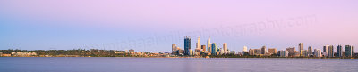 Perth and the Swan River at Sunrise, 4th February 2014
