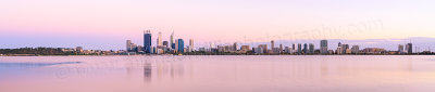 Perth and the Swan River at Sunrise, 6th February 2014