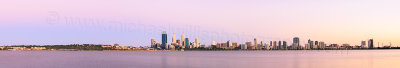 Perth and the Swan River at Sunrise, 7th February 2014