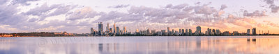 Perth and the Swan River at Sunrise, 10th February 2014