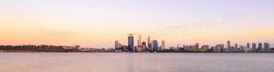 Perth and the Swan River at Sunrise, 11th February 2014