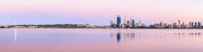 Perth and the Swan River at Sunrise, 15th February 2014