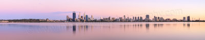 Perth and the Swan River at Sunrise, 17th February 2014