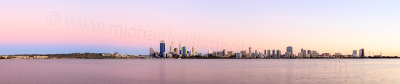 Perth and the Swan River at Sunrise, 19th February 2014