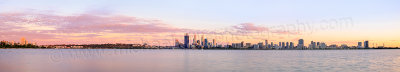 Perth and the Swan River at Sunrise, 20th February 2014