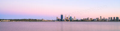 Perth and the Swan River at Sunrise, 25th February 2014