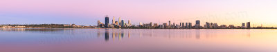 Perth and the Swan River at Sunrise, 2nd March 2014