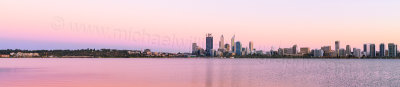 Perth and the Swan River at Sunrise, 4th March 2014