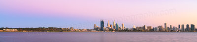 Perth and the Swan River at Sunrise, 5th March 2014