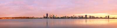 Perth and the Swan River at Sunrise, 9th March 2014