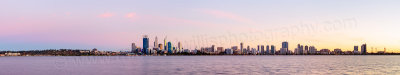 Perth and the Swan River at Sunrise, 3rd April 2014