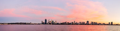 Perth and the Swan River at Sunrise, 4th April 2014