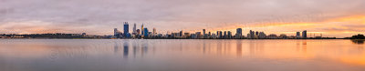 Perth and the Swan River at Sunrise, 16th April 2014