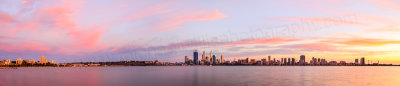 Perth and the Swan River at Sunrise, 18th April 2014