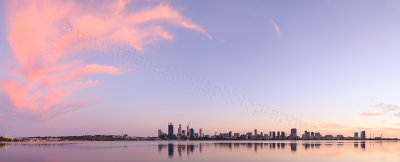 Perth and the Swan River at Sunrise, 20th April 2014