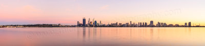 Perth and the Swan River at Sunrise, 22nd April 2014