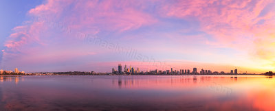 Perth and the Swan River at Sunrise, 3rd May 2014