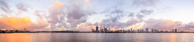 Perth and the Swan River at Sunrise, 10th May 2014