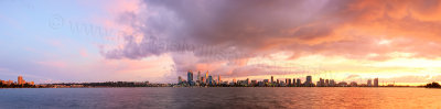 Perth and the Swan River at Sunrise, 12th May 2014
