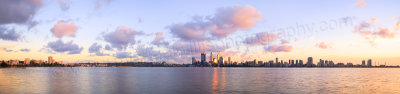 Perth and the Swan River at Sunrise, 16th May 2014