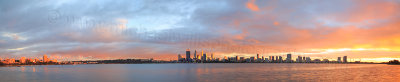Perth and the Swan River at Sunrise, 19th May 2014